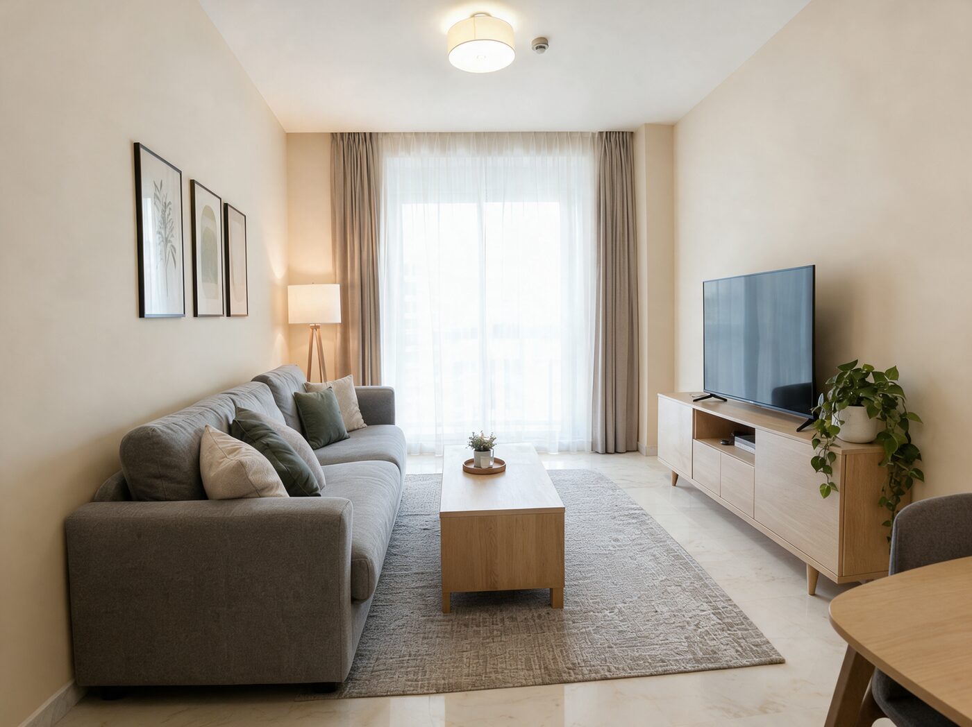 Living room, After